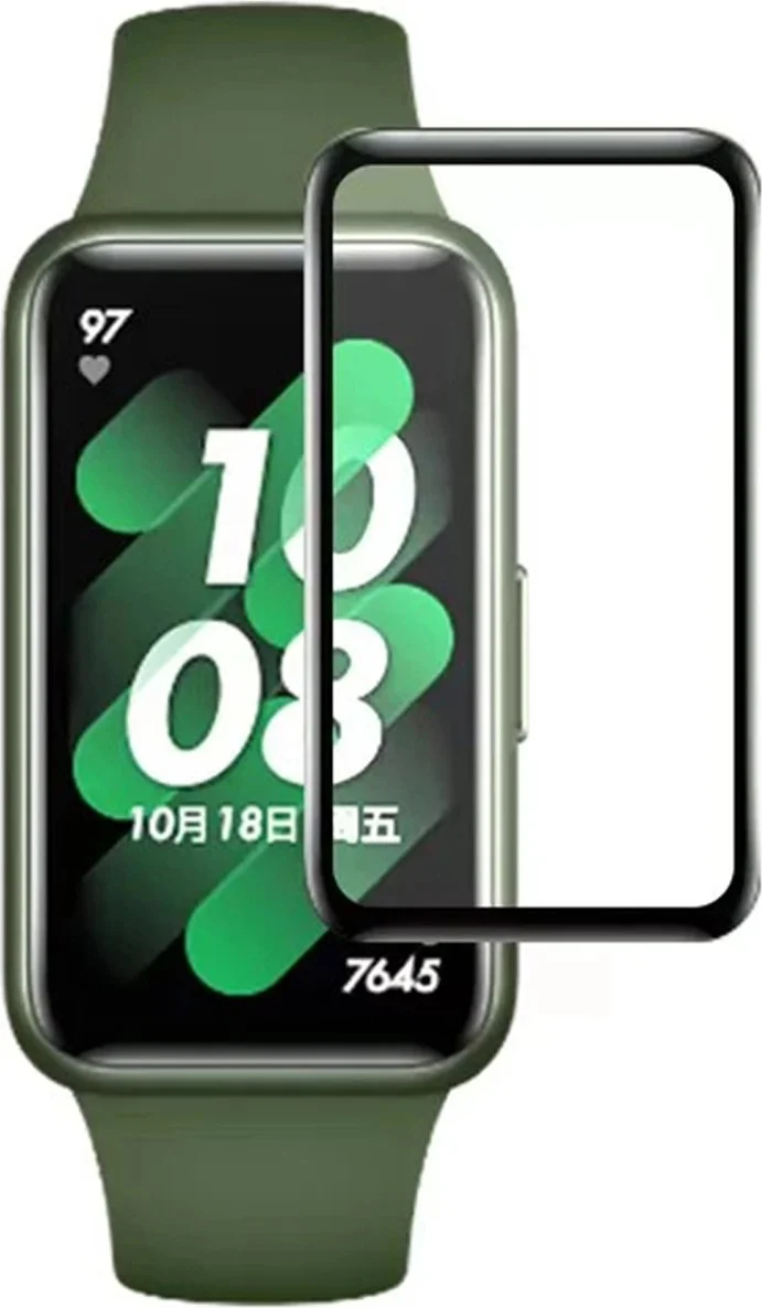 Forzacase Compatible with Huawei Band 8 Full Covering 3D Pet Screen Protector Film with Frame - FC016