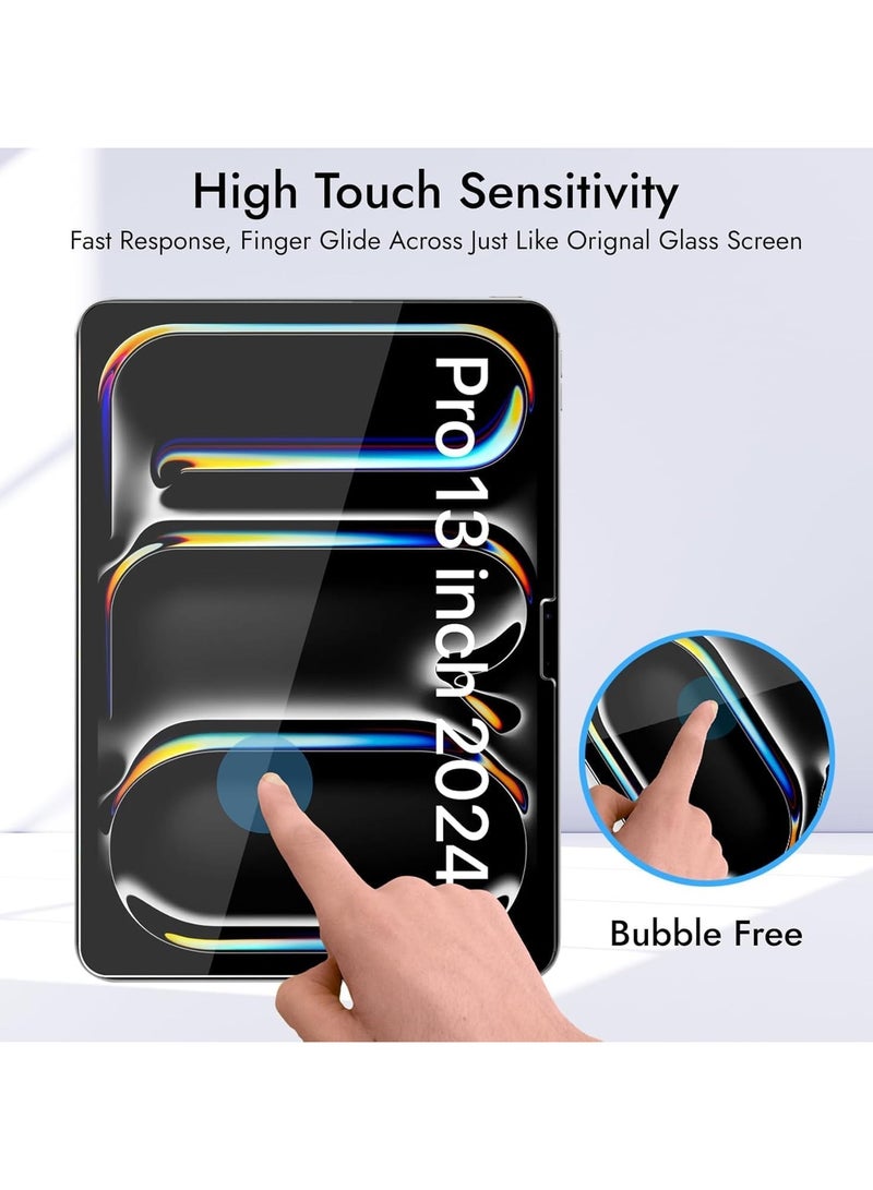 Muzz Screen Protector Guard for iPad Pro13 inch M4 (2024)9H Tempered Glass Film 2 Pack Scratch ResistantHD Clarity (Pad Pro 13 inch M4) - Image 4