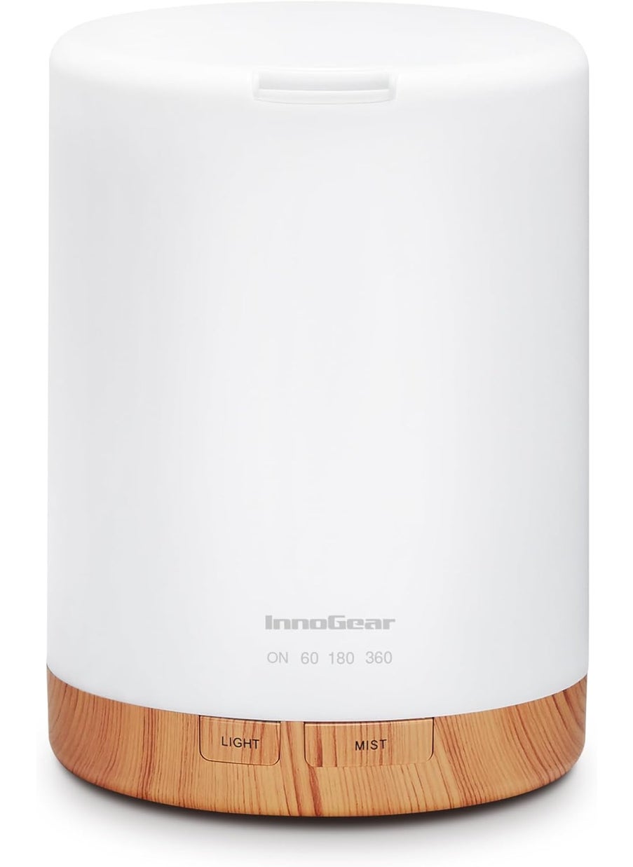 InnoGear - InnoGear 300ML Essential Oil Diffuser, Premium 5-in-1 Ultrasonic Aromatherapy Diffusers Scent Humidifier Aroma Diffuser Vaporizer Auto-Off Timer for Room Office Home, Yellow - Image 1