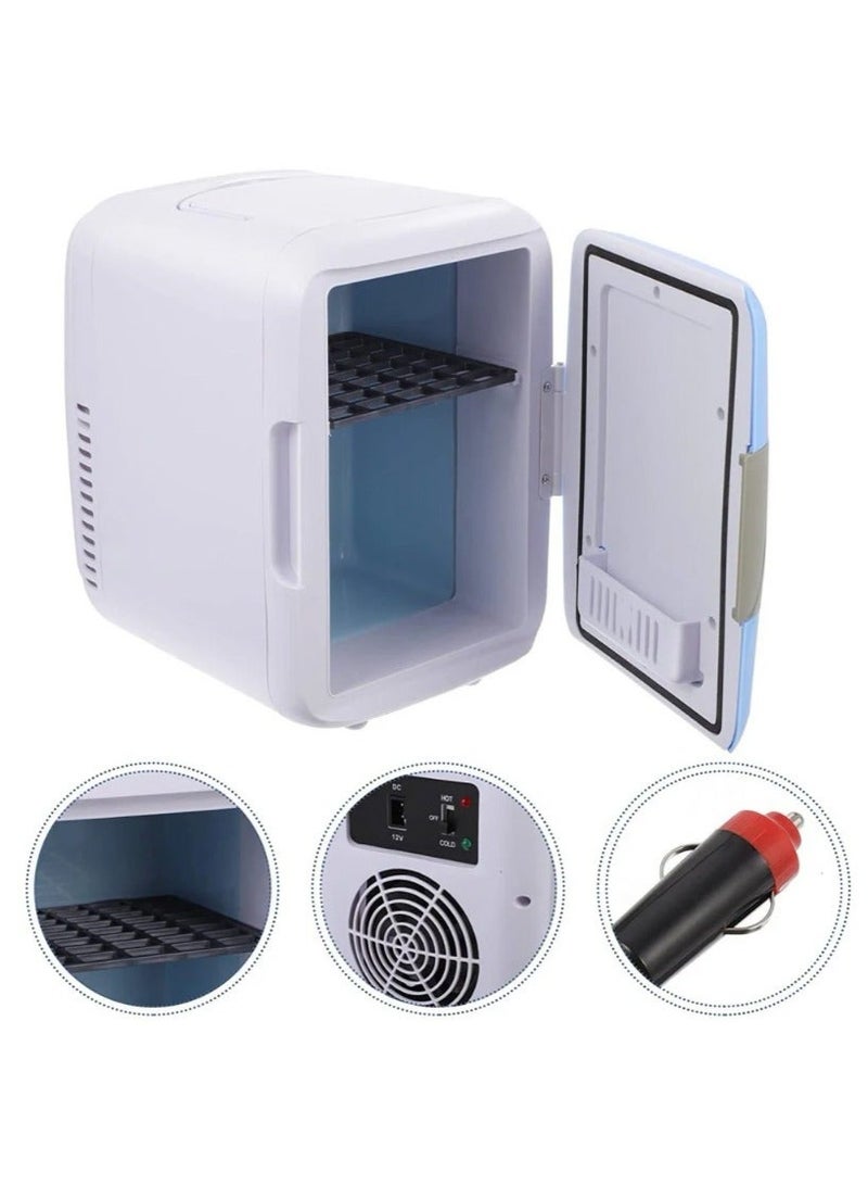 ال سي ثلاجة محمولة صغيرة 4 لتر – وظيفة التبريد والتسخين، ثلاجة للسفر والمنزل والمكتب والسيارة - Image 4