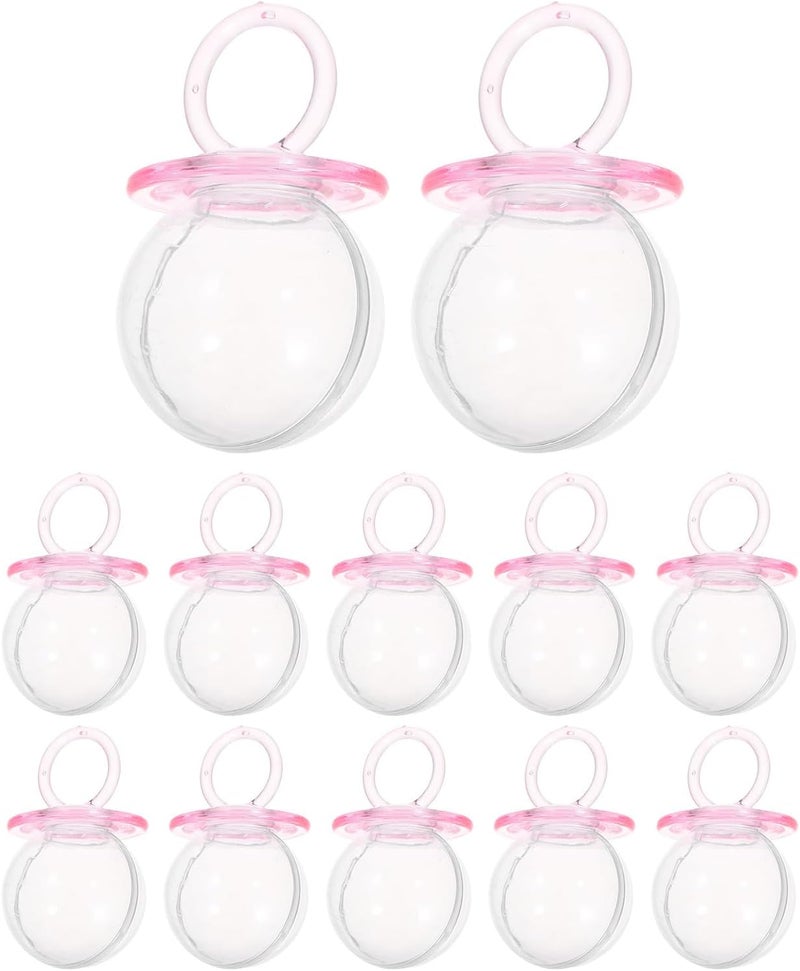 FUTUREORYY 12pcs Mini Candy Pacifier Boxes Small Treat Containers for Shower Girl Party Favors Wedding Decorations - Image 1