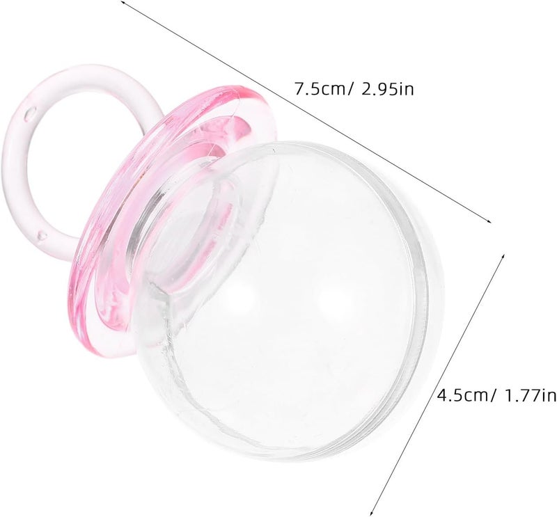 FUTUREORYY 12pcs Mini Candy Pacifier Boxes Small Treat Containers for Shower Girl Party Favors Wedding Decorations - Image 2