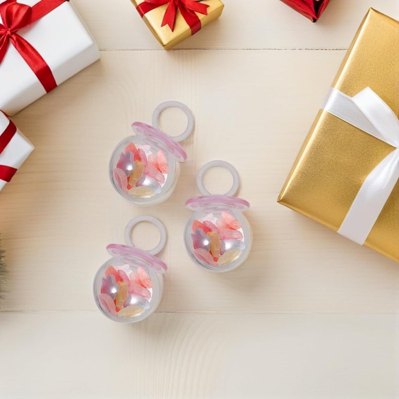 FUTUREORYY 12pcs Mini Candy Pacifier Boxes Small Treat Containers for Shower Girl Party Favors Wedding Decorations - Image 5