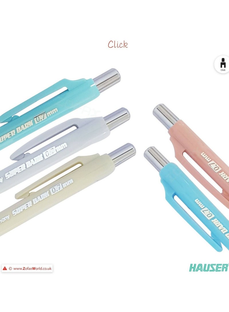Hauser Germany قلم رصاص ميكانيكي سوبر داكن 0.7 مم (عبوة من 5) - Image 2