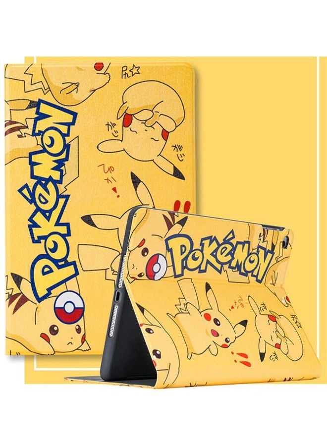 NIBEMINENT Huawei Mate Pad Pro Cartoon Pikachu Anti-Fall Protective Case Yellow - Image 2