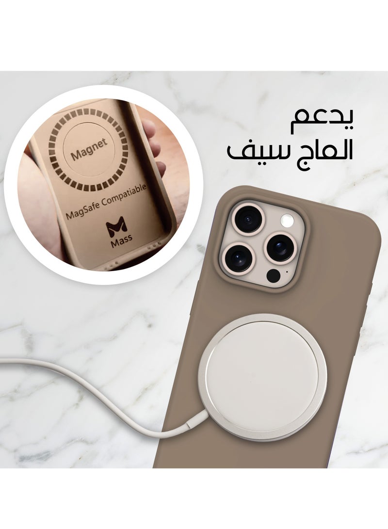 ماس كفر ماس ايفون 16برو  إنڤينيت ماج سيف 6 في 1 تيتانيوم الصحراء - Image 3