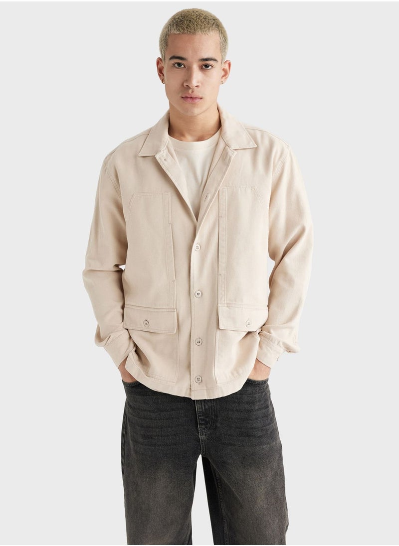 DeFacto - Man Relax Fit Long Sleeve Shirt - Image 1