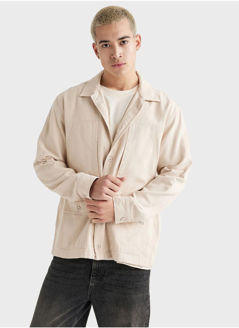 DeFacto - Man Relax Fit Long Sleeve Shirt - Image 1