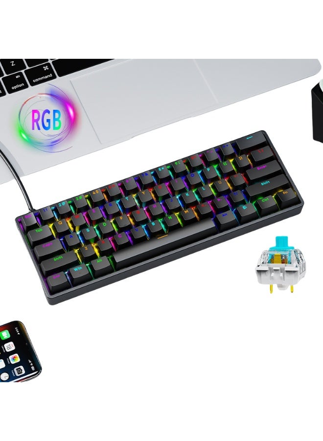 Nariele New Wired Mechanical Tactile Backlit Gaming Keyboard