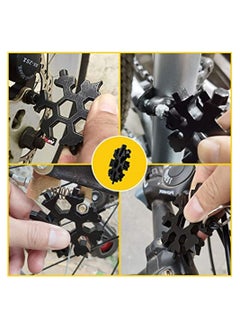 Y&D 1 Piece Snowflake Multi-Tool, 18-in-1 Stainless Steel Standard Multitool, Wrench with Key Ring, Great for men Gift  - Image 3