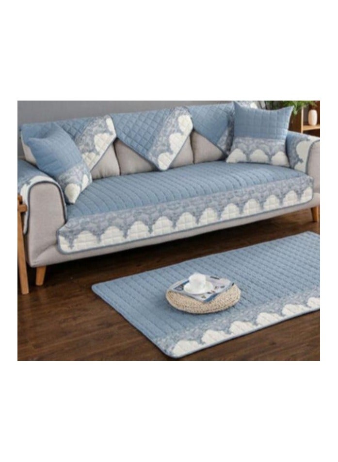 KUYING Modern Style Lace Decoration Sofa Slipcover 