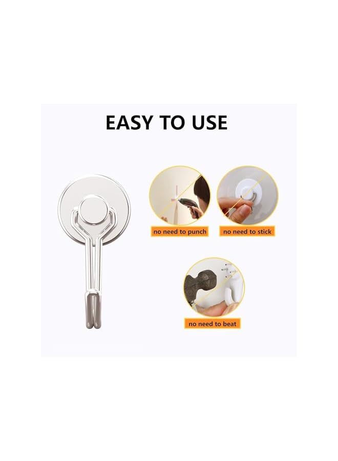 S-TOP Heavy Duty Magnetic Hooks, Neodymium, 30 lbs Capacity, Rust Resistant - Image 2