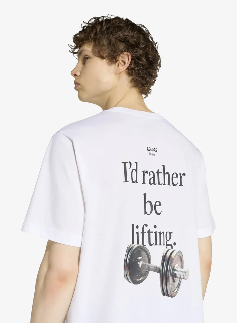 Adidas WHITE/BLACK Climacool Category Training Graphic T-Shirt for Men | Best Price UAE