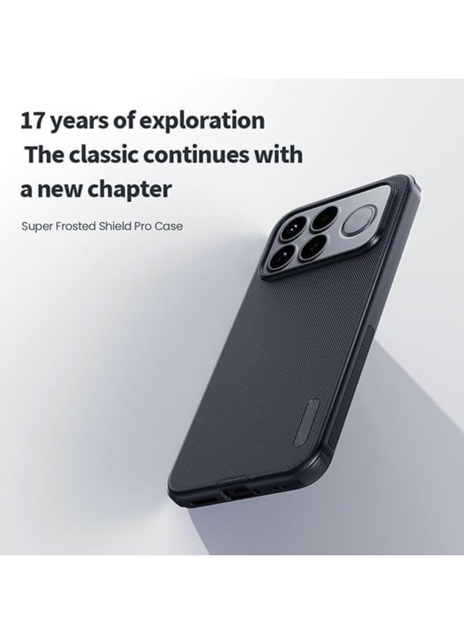 general Magnetic Protective Case Compatible with Redmi K90 Pro Max 2025 Features built-in magnetic attachment and a matte-finished, scratch-resistant, anti-drop, and impact-resistant PC hard back cover. - Image 2