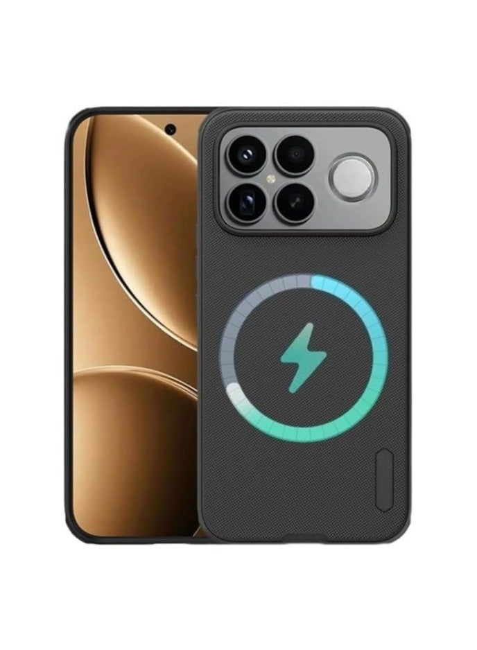 general Magnetic Protective Case Compatible with Redmi K90 Pro Max 2025 Features built-in magnetic attachment and a matte-finished, scratch-resistant, anti-drop, and impact-resistant PC hard back cover. - Image 1