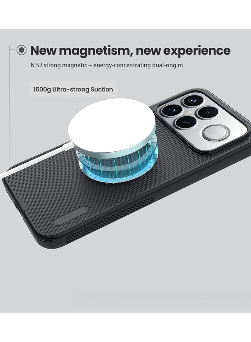 general Magnetic Protective Case Compatible with Redmi K90 Pro Max 2025 Features built-in magnetic attachment and a matte-finished, scratch-resistant, anti-drop, and impact-resistant PC hard back cover. - Image 4