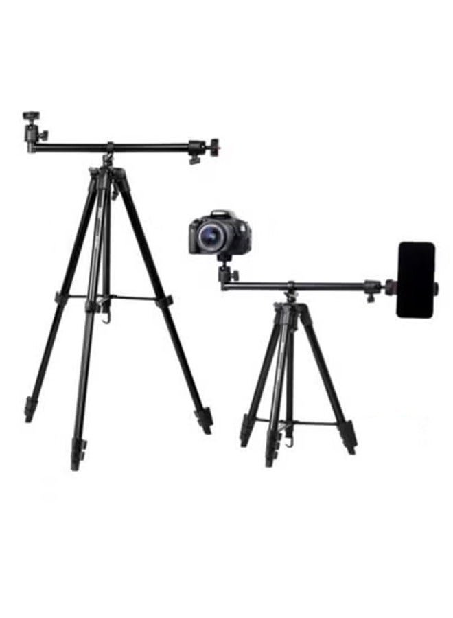 TIGER 2-in-1 Adjustable Overhead and Vlogging Tripod Stand – Multi-Angle Phone & Camera Holder for Content Creators – Foldable, Lightweight, Sturdy Mount for Overhead Videos, Filming, Tutorials & Live Streaming  - Image 1