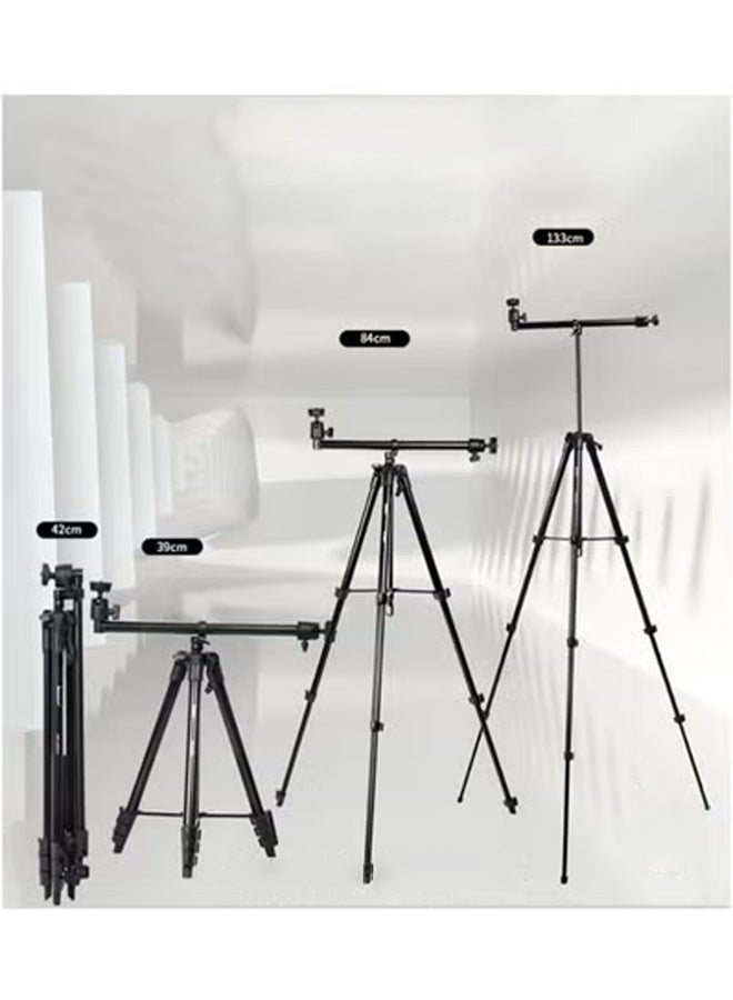 TIGER 2-in-1 Adjustable Overhead and Vlogging Tripod Stand – Multi-Angle Phone & Camera Holder for Content Creators – Foldable, Lightweight, Sturdy Mount for Overhead Videos, Filming, Tutorials & Live Streaming  - Image 4