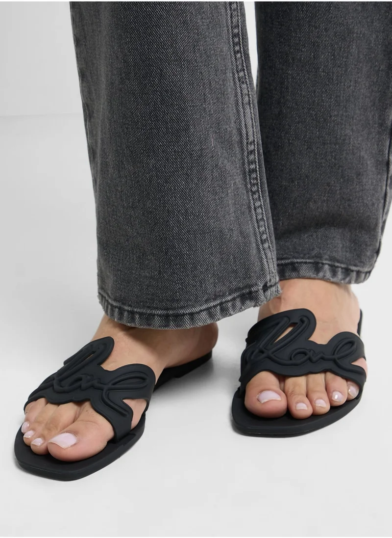 Karl Lagerfeld JELLY Signature Slide