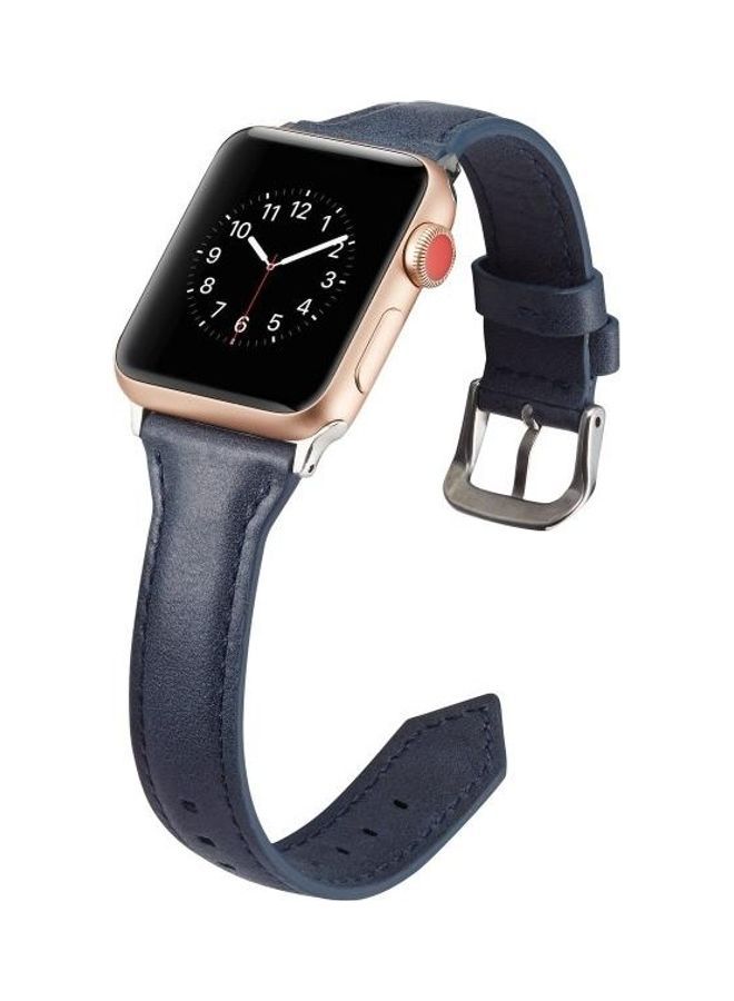 نيبمينينت سوار ساعة بديل بتصميم تراثي لساعة أبل 1/2/3/4/5 مقاس 38-40 مم أزرق - Image 3