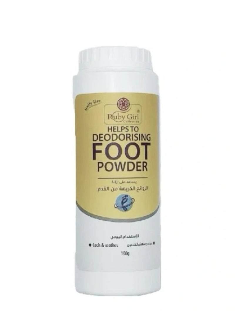 Ruby Helps to Deodorising Foot Powder 100g 