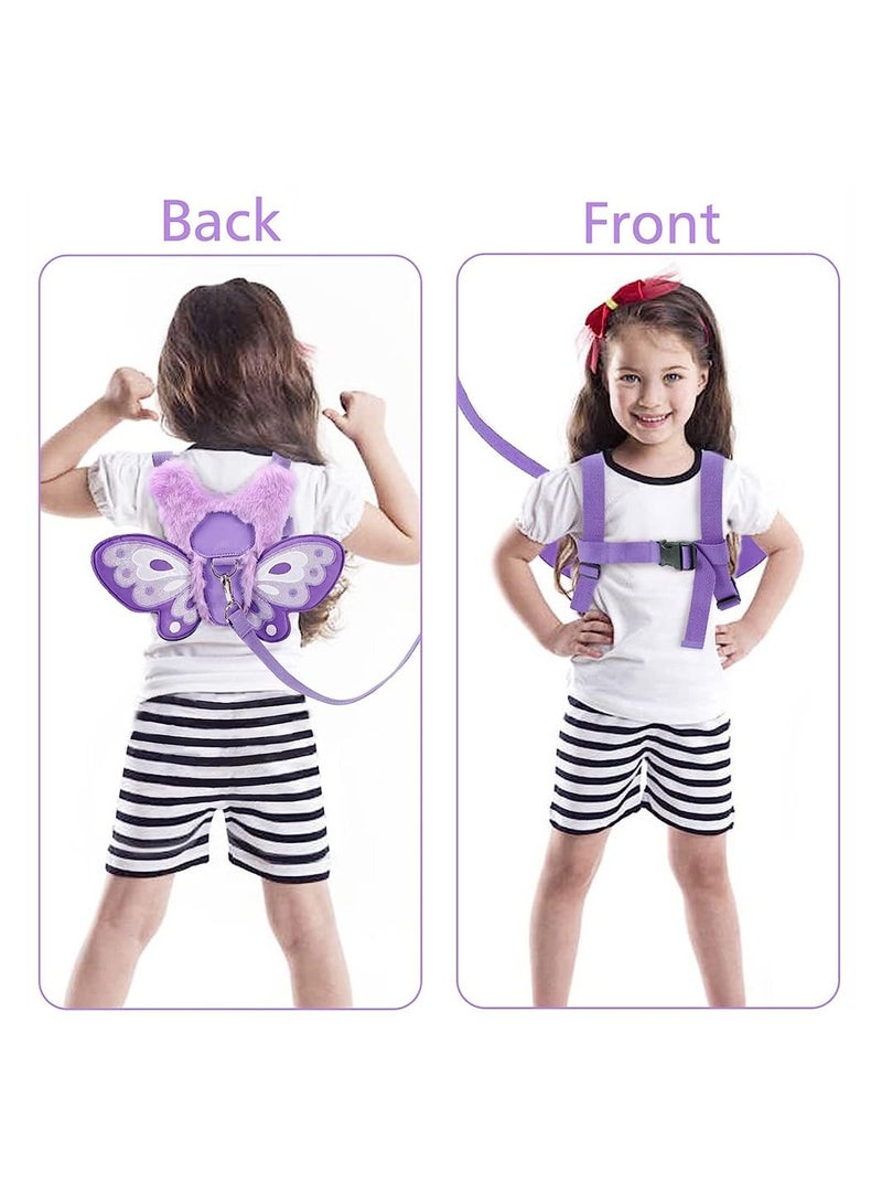 SYOSI Toddler Harness Leashes Butterfly Baby Toddler Walking Harness with Safety Rein Kids Anti-Lost Harness Leash Strap Belt Portable Backpack Rucksack for Boys and Girls  - Image 2
