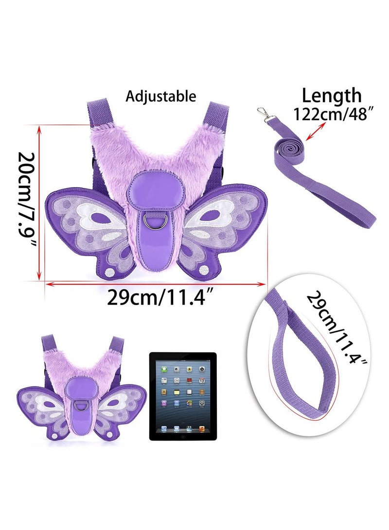 SYOSI Toddler Harness Leashes Butterfly Baby Toddler Walking Harness with Safety Rein Kids Anti-Lost Harness Leash Strap Belt Portable Backpack Rucksack for Boys and Girls  - Image 5