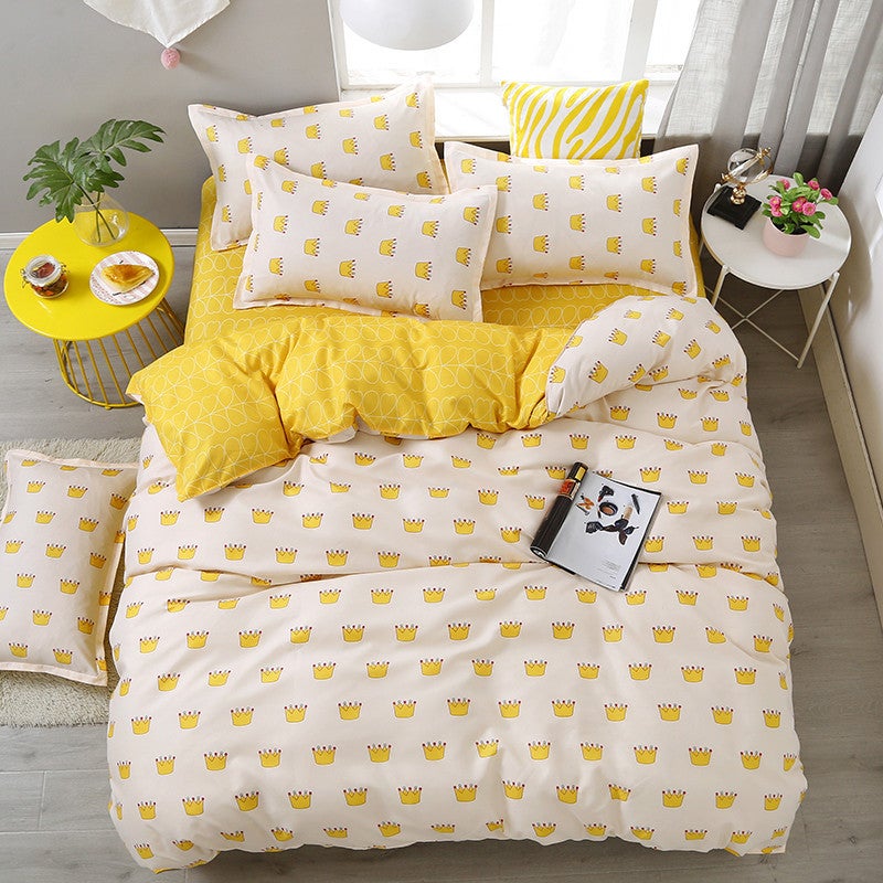 Factory Postage Bed Four-Piece Tail Gift Kit Bed Sheet Quilt Cover Live Group Purchase A Generation Of Hair - Image 1