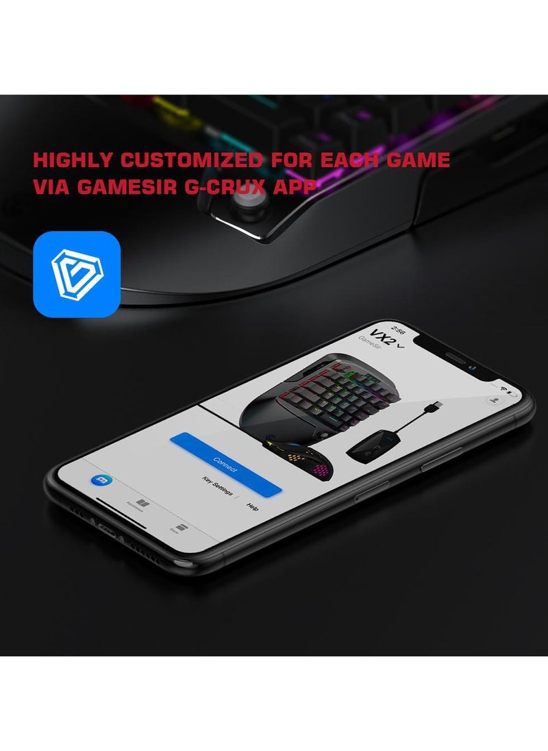 General - Gaming Keypad and Mouse Combo for GameSir VX2 AimSwitch 2.4G for Xbox Series X PS4 Xbox One Nintendo Switch, Game Console Converter with Full Keys Programmable for PUBG/Fortnite/COD - Image 1
