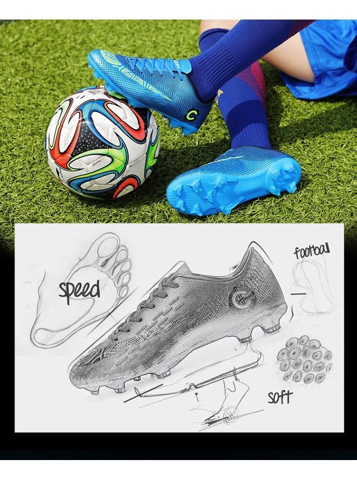 M MIAOYAN M MIAOYAN Low Top Indoor and Outdoor Football Shoes Men's Training Football Shoes - Image 2