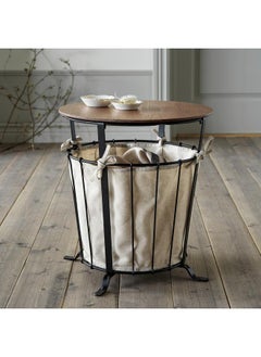 Storage Table, Black/Pine Light Brown Stained, 43 Cm - pzsku/Z4DFA4544D4705B4F891EZ/45/_/1732952478/6f9eeaad-a57b-4991-aae9-0735f21503c8