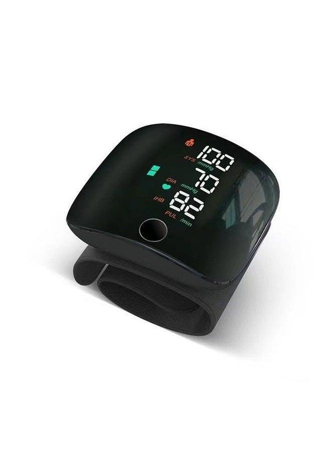 NH Rechargeable Wrist Blood Pressure Monitor with Touch Screen - Automatic Voice Guidance & Arrhythmia Detection, Portable BP Tracker for Home/Clinic Use - Image 1