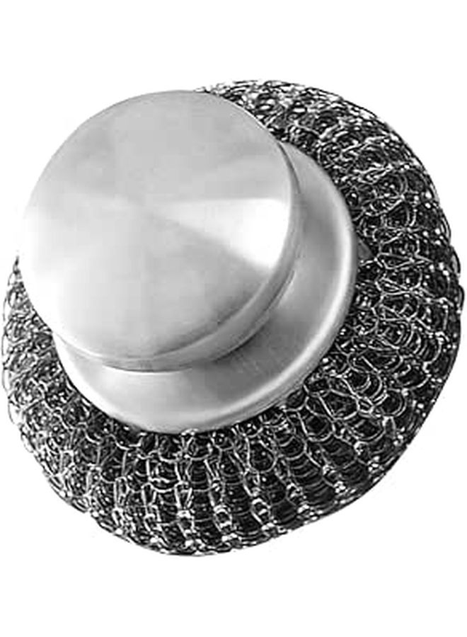 Stainless Steel Scouring Pad With Handle Heavy Duty Kitchen Cleaner for Pots - Image 1