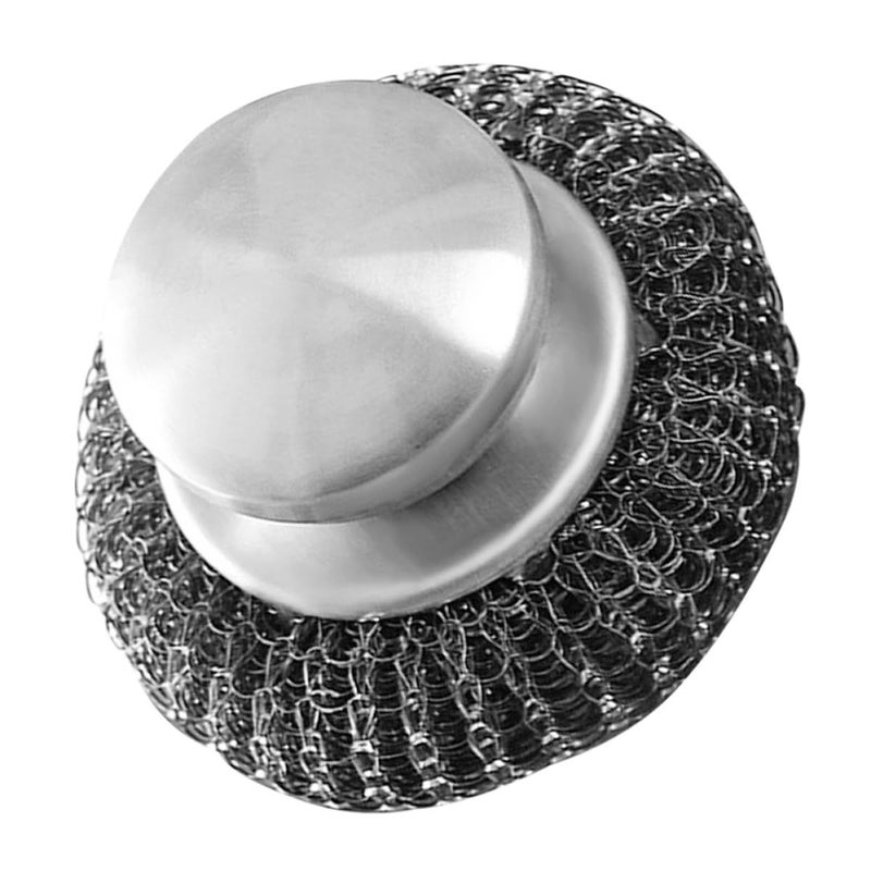 Stainless Steel Scouring Pad With Handle Heavy Duty Kitchen Cleaner for Pots - Image 2