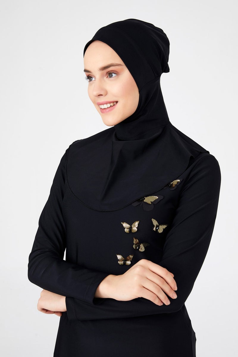 Remsa Mayo Remsa Swimsuit Scarf Swim Bonnet R025 Black - Image 1