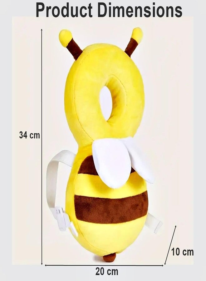 URBANE CHIC Toddler Baby Head Protection | Pillow,Anti-Fall Head Support Back Protection Pillow, Prevent Head Injury-Bumble bee-Yellow - Image 3