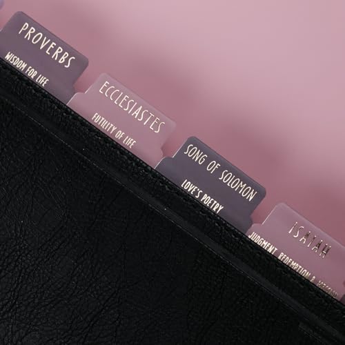 UPAFEXXI-Laminated Bible Tabs with Book Summaries(Gold Foil Embossed Lettering), Bible Tabs for Women and Men, Reposition Large Print Stickers, Easy to Read, 80Chapters Labels for Easy Navigation - Image 5