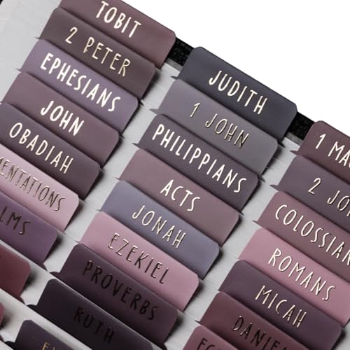 UPAFEXXI-Laminated Bible Tabs with Book Summaries(Gold Foil Embossed Lettering), Bible Tabs for Women and Men, Reposition Large Print Stickers, Easy to Read, 80Chapters Labels for Easy Navigation - Image 1
