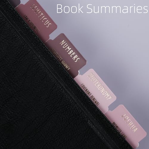 UPAFEXXI-Laminated Bible Tabs with Book Summaries(Gold Foil Embossed Lettering), Bible Tabs for Women and Men, Reposition Large Print Stickers, Easy to Read, 80Chapters Labels for Easy Navigation - Image 2