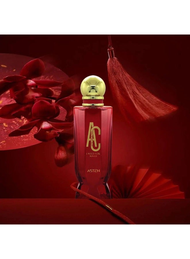 استين عطر أستن آي نيد يو روج أو دو بارفيوم – عطر زهري نابض للرجال والنساء - Image 3