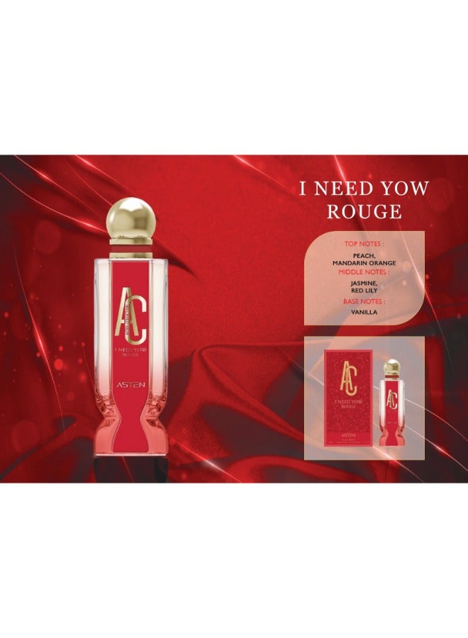 استين عطر أستن آي نيد يو روج أو دو بارفيوم – عطر زهري نابض للرجال والنساء - Image 4