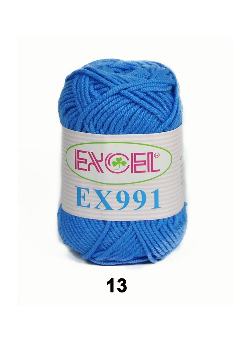Excel Crochet EX991 Yarn 13 Blue
