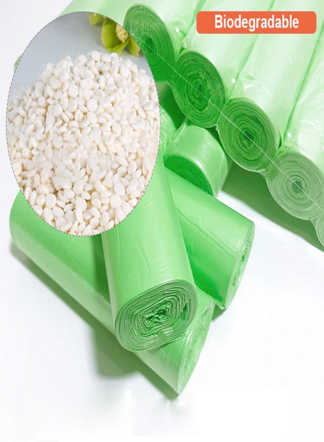 Small Trash Bags 4-Gallon Biodegradable - 100 Counts/ 5 Rolls Recycling and Degradable Garbage Bags Trash Can Liners for Bathroom Kitchen and Office - Image 3