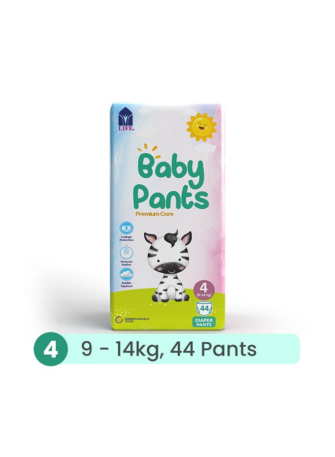 Life Baby Diaper Pants Size 4, Large, 9-14Kg, 44 Counts - Image 1