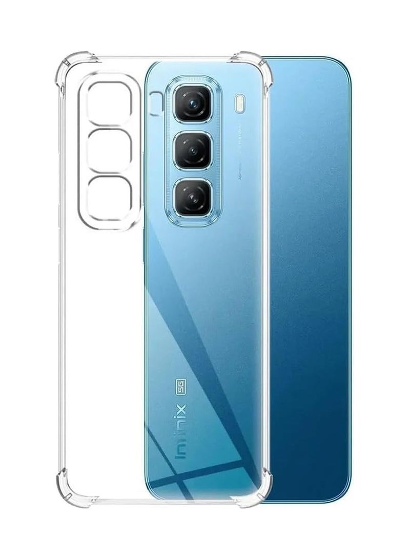 Techie Infinix Hot 50 5G TPU Bumper Corner Case with Camera Lens Protection Transparent Protective Back Cover - Image 2