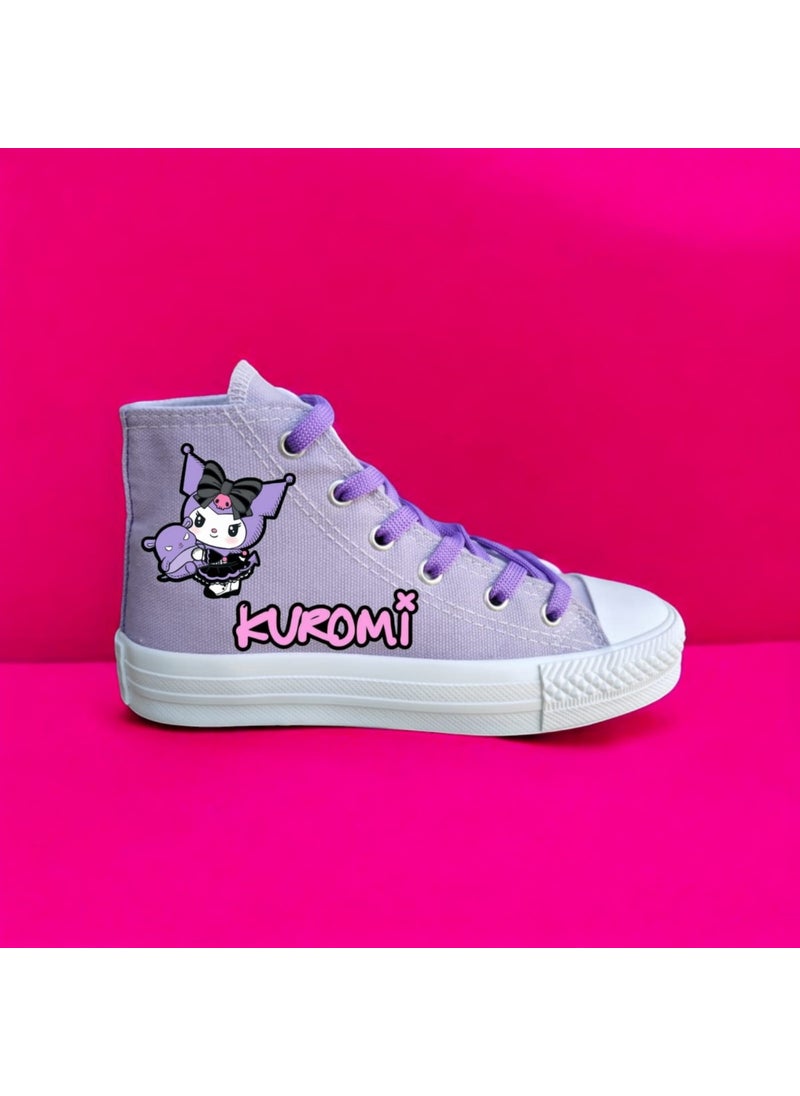 Amazoon Desing - Sweet Written New Kuromi... Printed Sneaker Girls Sports Shoes - Image 1