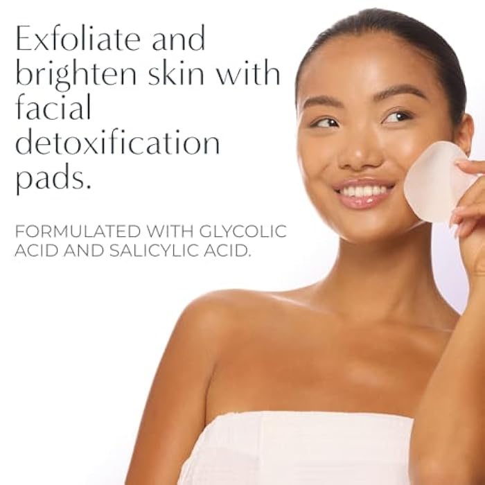 NassifMD Exfoliating Detox Pads | Surgeon-Created AHA/BHA Facial Pads for Deep Cleansing, Smoother Texture & Glowing Skin | Reduces Pores, Firms, Brightens - Image 3