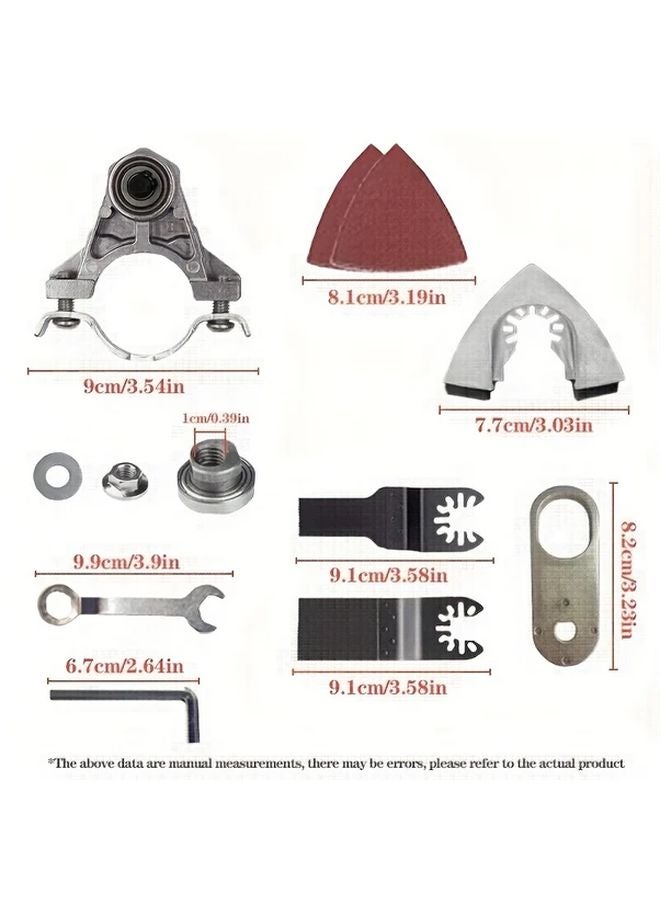 M10 Angle Grinder Conversion Adapter Universal Multi Function Oscillation Tool Kit - Image 1