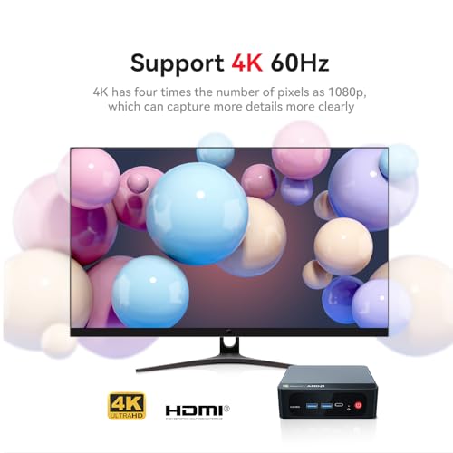 Beelink SER5 Pro Mini PC, AMD Ryzen 5 5625U(7nm, 6C/12T) up to 4.3GHz, Mini Computer 16GB DDR4 RAM 480GB NVME SSD, Micro PC 4K@60Hz Dual Display, Mini Gaming Computer WiFi6/BT5.2/HTPC/W-11 Pro - Image 5
