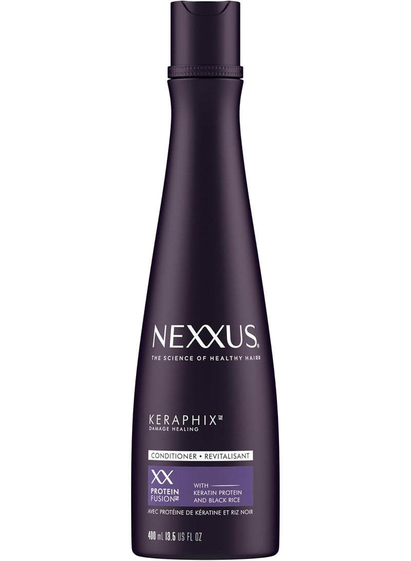 Nexxus Keraphix Conditioner for Damaged Hair Keraphix with ProteinFusion Silicone-Free With Keratin Protein and Black Rice 13.5 oz - Image 1